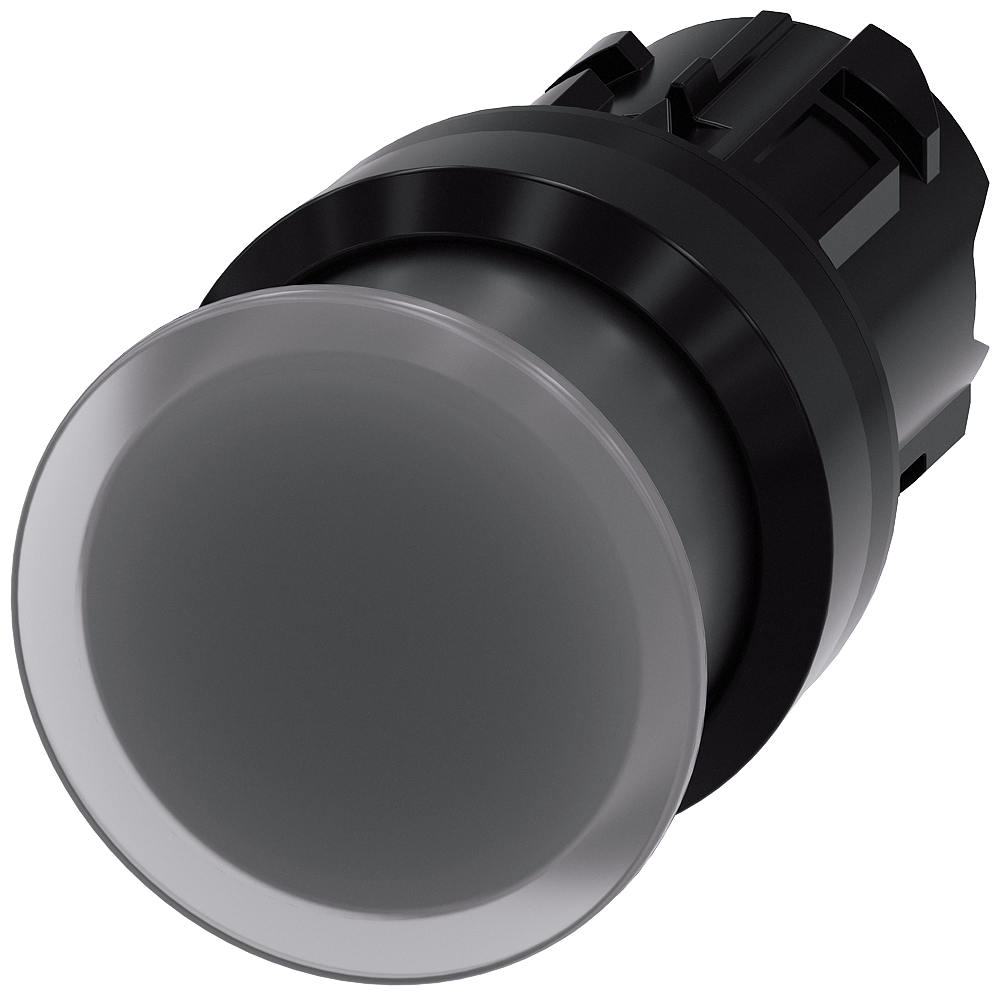 BOTÃO LUMINOSO EM FORMA DE COGUMELO 22 MM REDONDO PLÁSTICO TRANSPARENTE 3SU10011AD700AA0-ZX90 SIEMENS