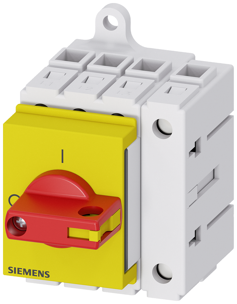 SECCIONADOR DE CORTE EM CARGA 3LD3 IU 25 A CHAVE PRINCIPAL DE 3 POLOS + N 3LD31300TL13 SIEMENS