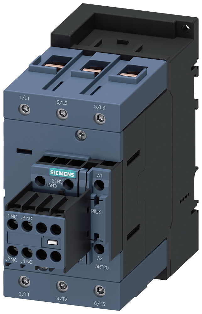 CONTATOR AC-3E 80A/37KW/400V 3 POLOS AC220V/50HZ 240V/60HZ 2NA+2NF LI 3RT20451AP64 SIEMENS