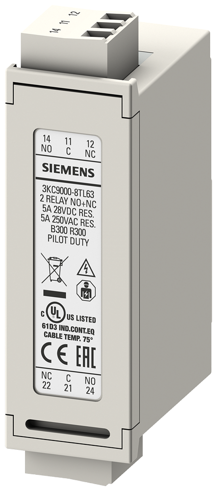 MÓDULO DE EXPANSÃO 2DO RELÉ ACESSÓRIOS PARA ATC6300 E ATC6500; ENCAIXÁVEL IS 3KC90008TL63 SIEMENS
