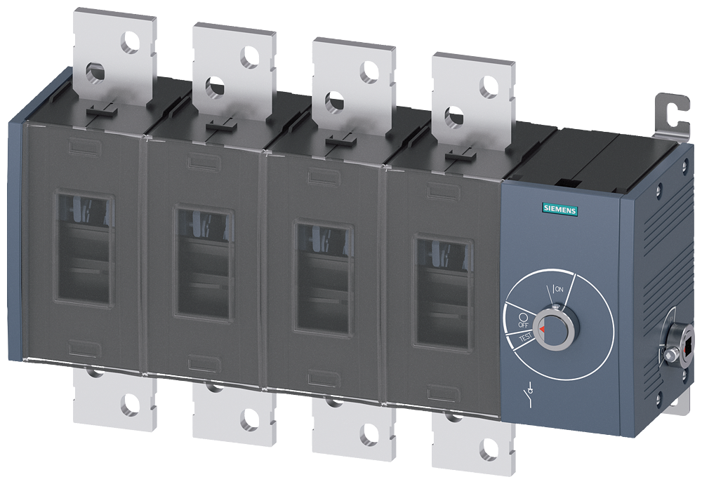 SECCIONADOR DE CORTE EM CARGA 2000A TAM. 5 DE 4 POLOS ACIONAMENTO LATERAL D 3KD56440RE400 SIEMENS