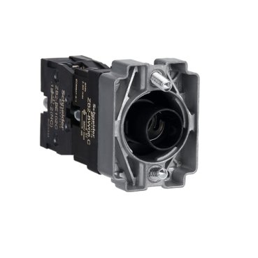 [Imagem EASY HARMONY XB2 LIGHT BLOCK WITH BODY AND FIXING COLLAR METAL WITHOUT BA9S BULB < 380 V AC 1 NC ZB2BW062C SCHNEIDER]