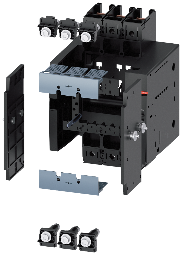 UNIDADE DE ENCAIXE CONJUNTO DE MONTAGEM COMPLETO ACESSÓRIOS PARA DISJUNTOR D 3VA91430KD00 SIEMENS