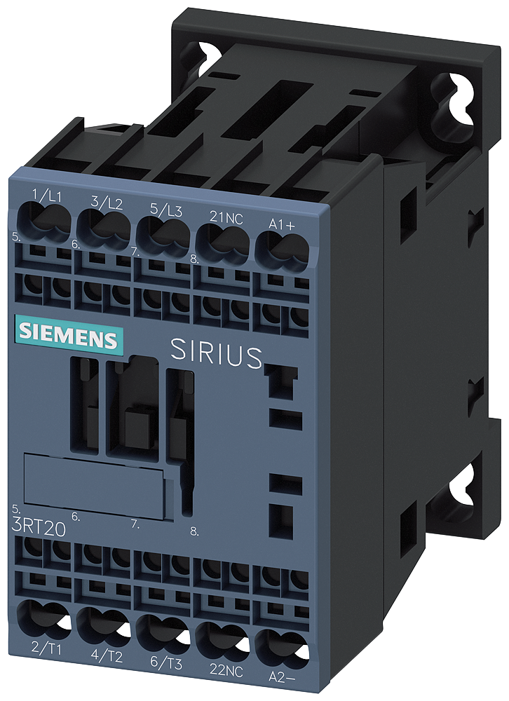 CONTATOR DE ACOPLAMENTO AC-3E 9 A/4 KW/400V 3 POLOS DC12V 1NF BORNE DE 3RT20162KA42 SIEMENS