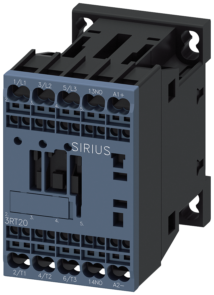[Imagem do produto CONTATOR TRIPOLAR 12A 24VCC 1NA 50/60HZ 3RT20172BB410CC0 SIEMENS]