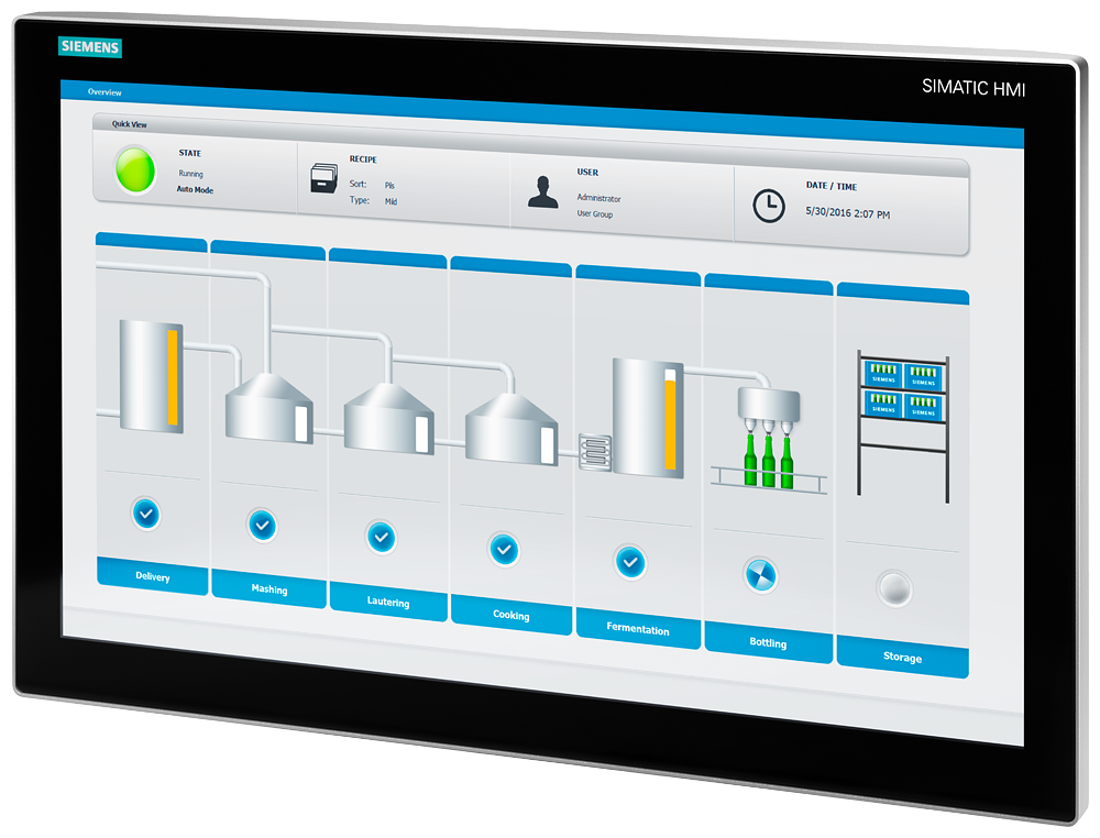 [Imagem MONITOR SIMATIC IFP1500 15" MULTITOUCH V2 6AV78635MA102NA0 SIEMENS]