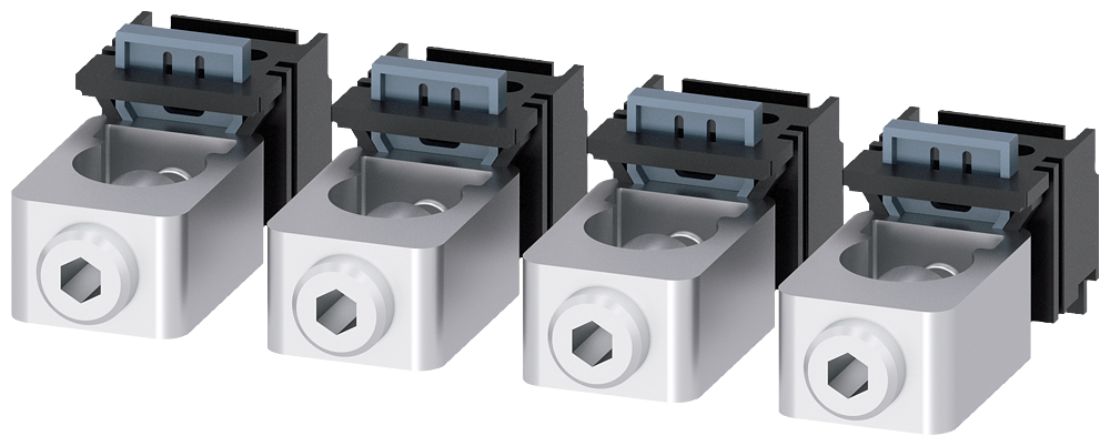 [Imagem TERMINAL PARA CONDUTOR DE SEÇÃO CIRCULAR 4 PÇ. ACESSÓRIOS PARA: 3VA1 100/160 3VA91140JB11 SIEMENS]