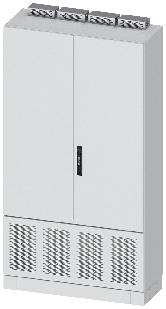 DIN ARMÁRIO DE TRANSFORMADOR A=1950 L=1050 P=400 INCL. 100MM BASE PORTA 8GK14838KN45 SIEMENS