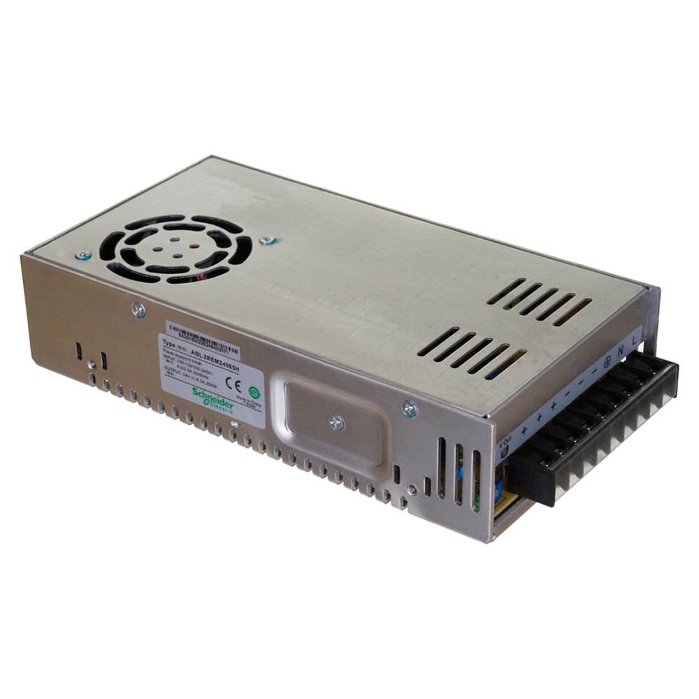 [Imagem FONTE ALIMENTACAO CHAVEADA 200W E-100/240VCA S-24VCC 8,5A ABL2REM24085H SCHNEIDER]