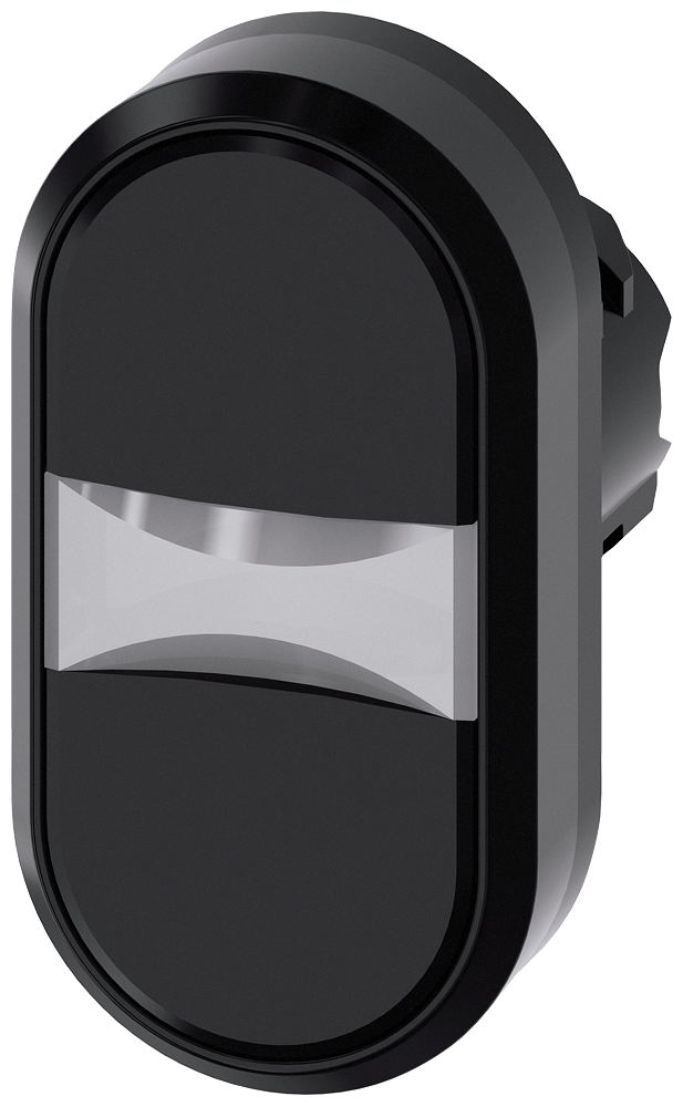 TECLA DUPLA 22 MM REDONDO PLÁSTICO PRETO PRETO BOTÕES DE PRESSÃO PLANO 3SU10003AB110AA0-ZY13 SIEMENS