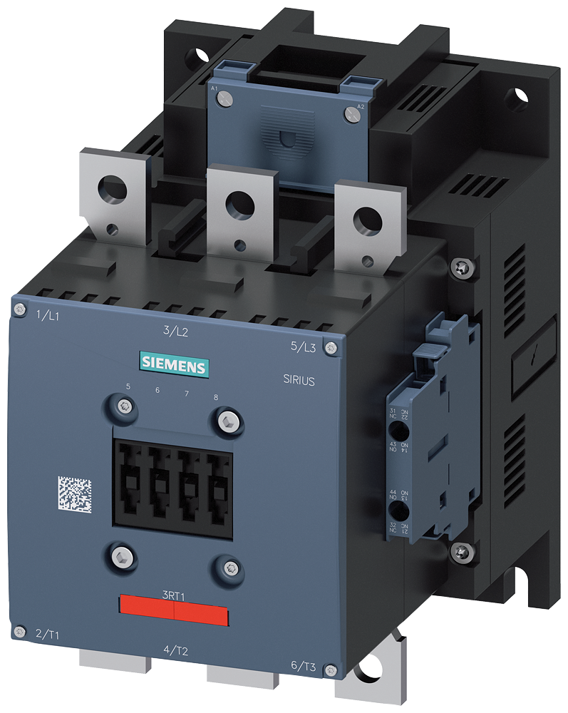 CONTATOR AC-3E 265A/132KW/400V 3 POLOS AC/DC110-127V 2NA+2NF CALHA DE 3RT10656AF363PA0 SIEMENS