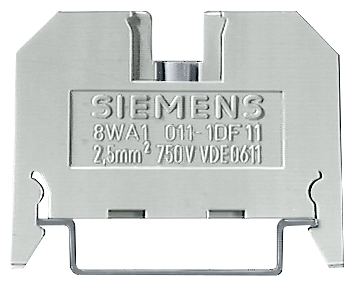 [Imagem do produto TERMINAL DE PASSAGEM TERMOPLÁSTICO CONEXÃO PARAFUSADA DE AMBOS OS LADOS TERMI 8WA10111BF23 SIEMENS]