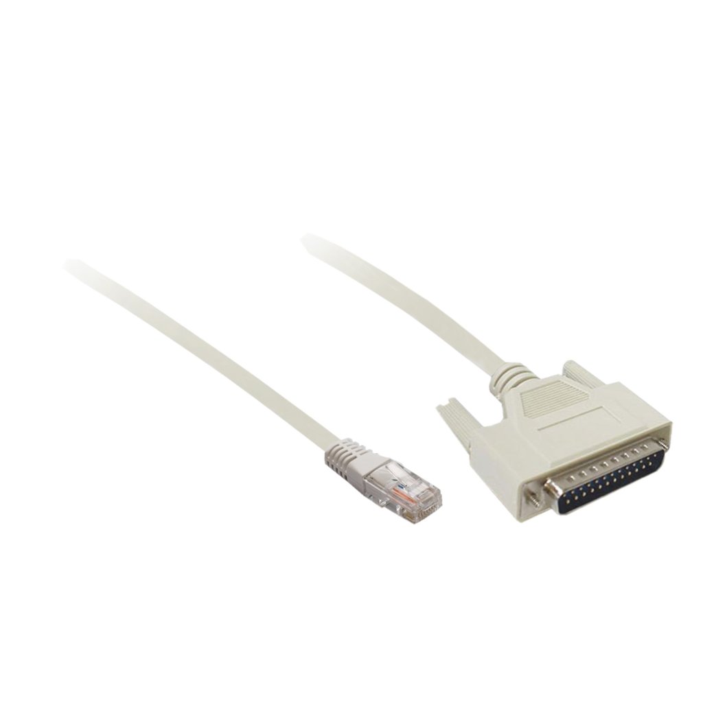[Imagem do produto CABO COMUNICACAO IHM XBT DB25/MAIOR RJ45 MOMENTUM M1 RS232 2.5M XBTZ9711 SCHNEIDER]