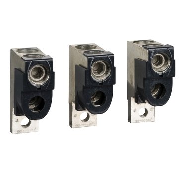 [Imagem do produto 3 TERMINAIS PARAFUSO 2 CABOS 50 A 120MM2 LV429218 SCHNEIDER]