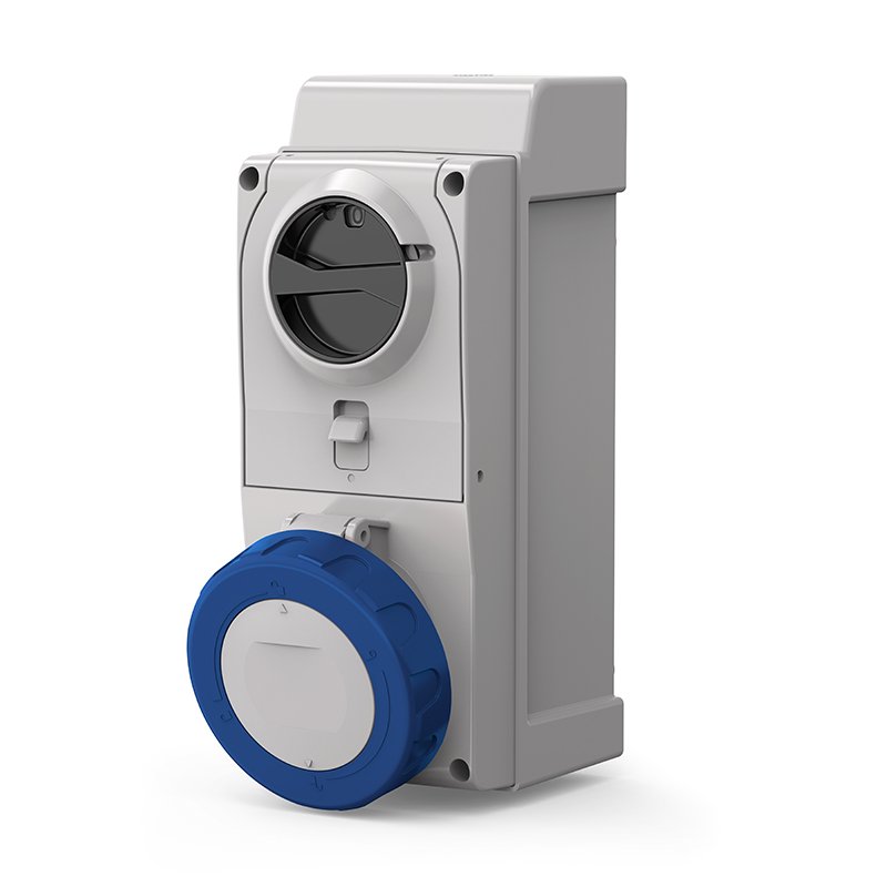 [Imagem TOMADA DE PAREDE  COM FUSÍVEL 3P+N 32A 9H 508.3275 SCAME]