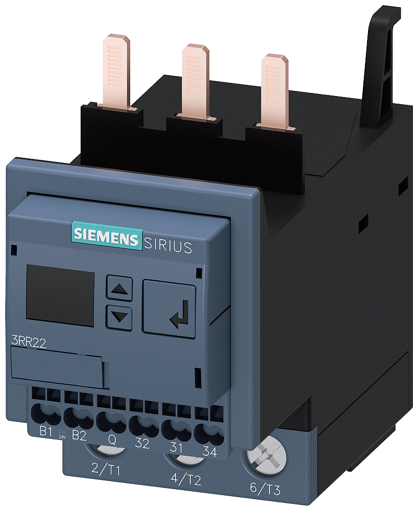 RELÉ DE MONITORAMENTO MONTÁVEL EM CONTATOR 3RT2 TÉCNICA DE LIGAÇÃO POR MOLA 3RR22433FA30 SIEMENS