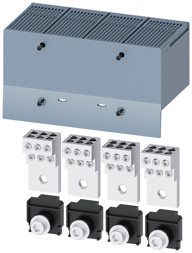 TERMINAL PARA CONDUTOR DE SEÇÃO CIRCULAR 6 CONDUTORES 4 PEÇAS ACESSÓRIOS 3VA93840JF60 SIEMENS