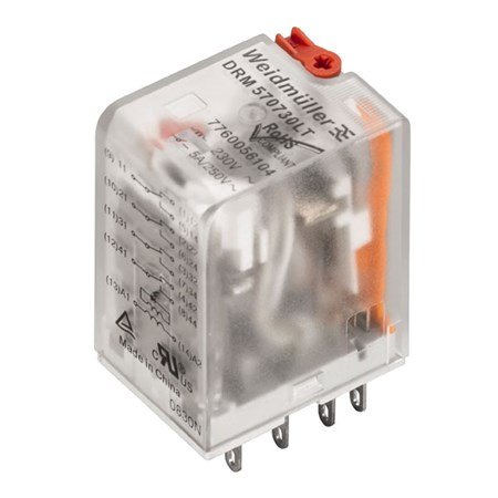 [Imagem do produto RELE INDUSTRIAL 4REV 230VCA DRM570730LT 7760056104 WEIDMULLER]