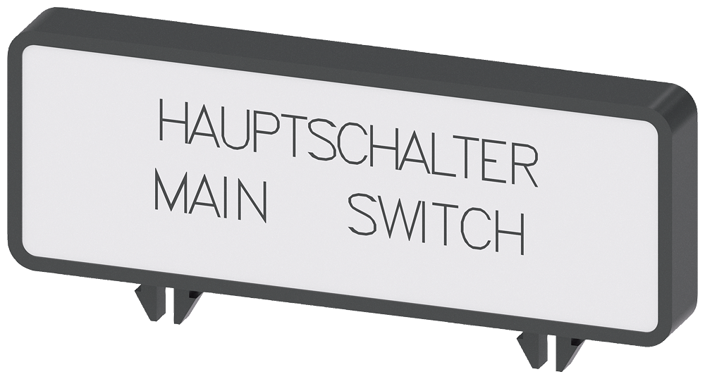 PLACA ADICIONAL PORTUGUÊS/INGLÊS INTERRUPTOR PRINCIPAL/MAIN SWITCH (EMBALA 3LD93461A SIEMENS