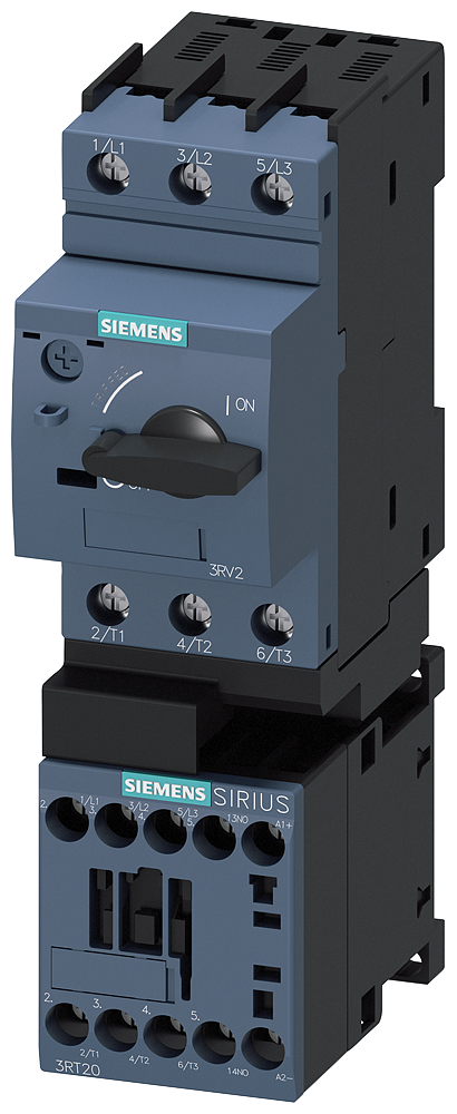 CHAVE DE PARTIDA ACIONADOR DIRETO S00 0,9-1,25 A DC 24 V 150 KA 3RA21100KA151FB4 SIEMENS