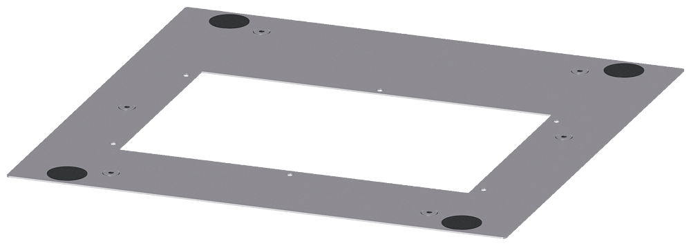 CHAPA DE COBERTURA PARA APLICAÇÃO DE ALUMÍNIO IP54 P: 400MM 8LK23044AA62 SIEMENS