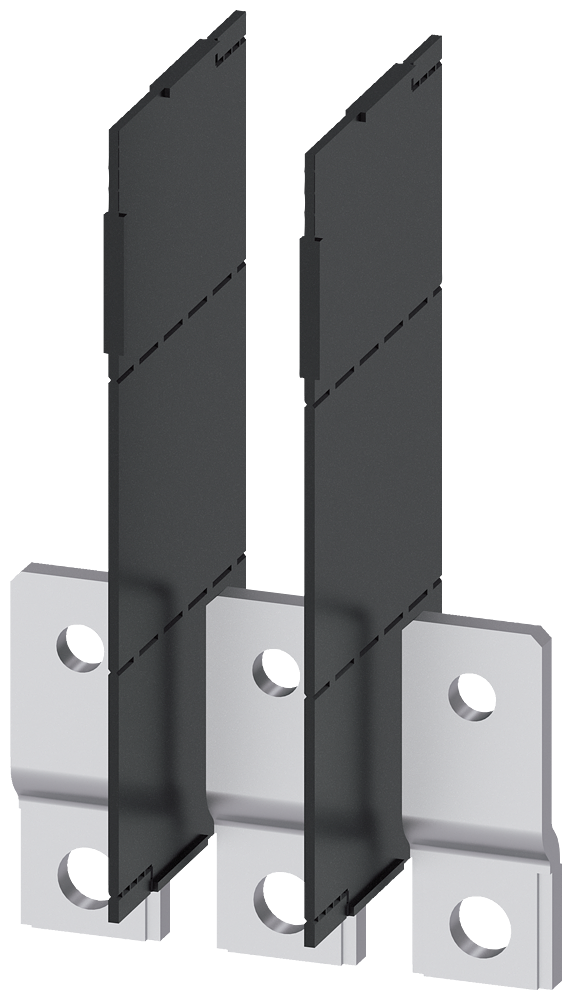 [Imagem EXTENSÃO DA LIGAÇÃO LADO FRONTAL 3 PEÇAS ACESSÓRIOS PARA 3VM12 3VM92530QB00 SIEMENS]