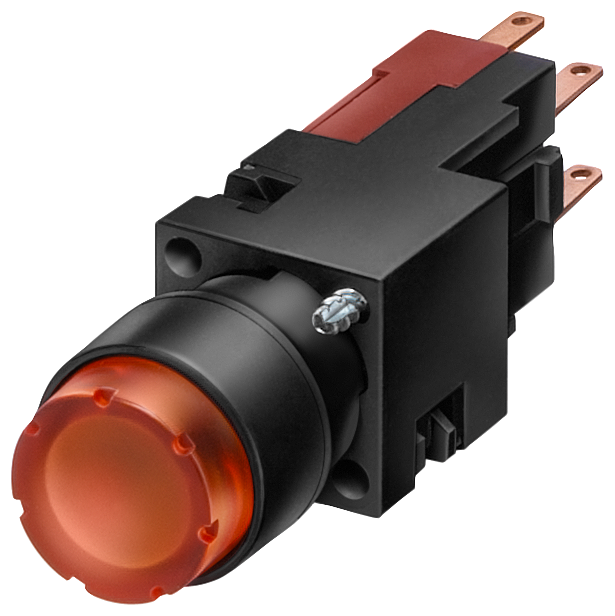 [Imagem do produto BOTÃO DE PRESSÃO ILUMINADO, 16MM, REDONDO PLÁSTICO, AMARELO 3SB22260LD01 SIEMENS]