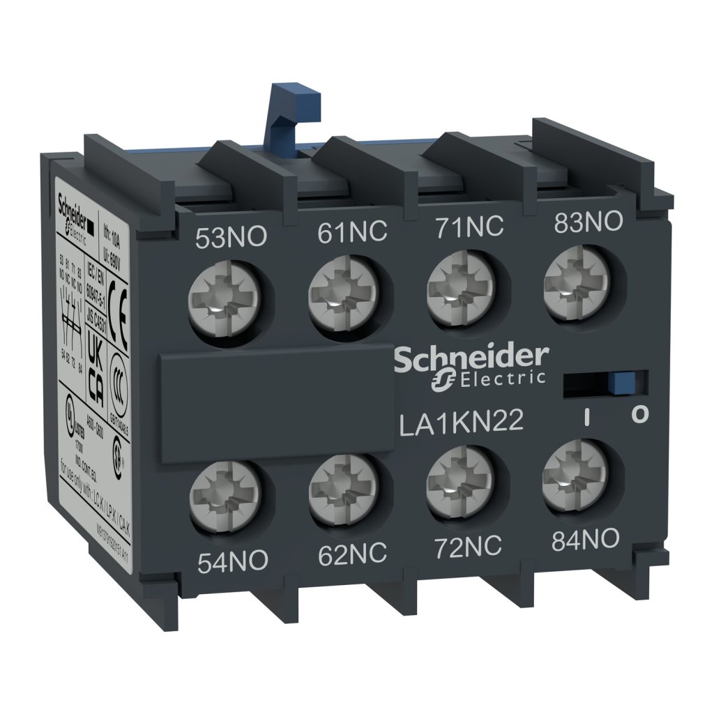 [Imagem do produto CONTATO AUXILIAR INSTANTANEO 1NA+3NF CONTATOR TESYS K LA1KN13 SCHNEIDER]