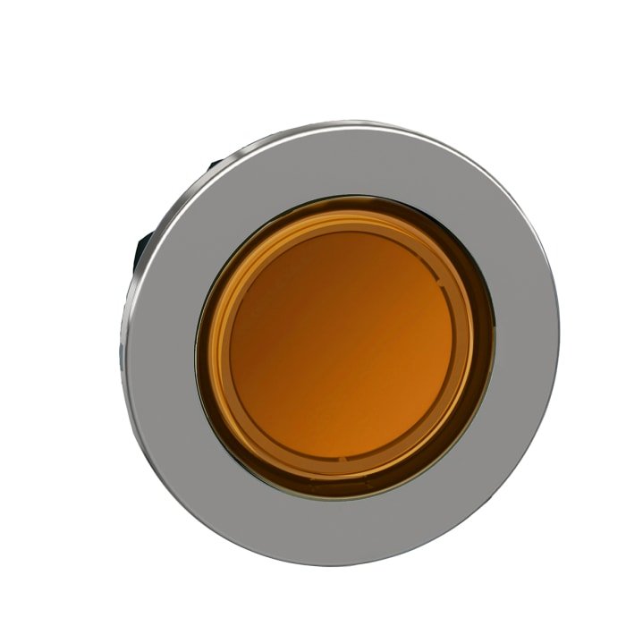 [Imagem CABEÇOTE PARA BOTÃO LUMINOSO FACEADO Ø30MM METÁLICO COM RETENÇÃO LARANJA ZB4FH053 SCHNEIDER]