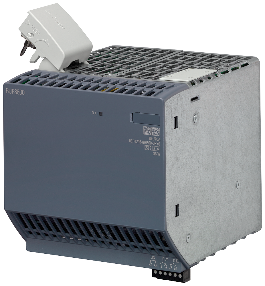 [Imagem MÓDULO DE BUFFER SITOP BUF8600 PARA SITOP PSU8600 COM CAPACIDADE BUFFER 10S/40 A 6EP42958HB000XY0 SIEMENS]