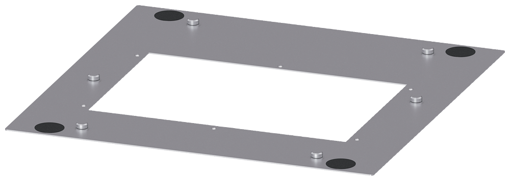 CHAPA DE COBERTURA PARA APLICAÇÃO DE ALUMÍNIO IP54 P: 400MM 8LK23044AA73 SIEMENS