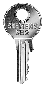CHAVE PARA FECHADURA CES Nº DE FECHO SB2 3SB29082AJ SIEMENS