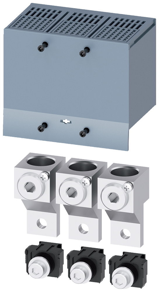 [Imagem TERMINAL PARA CONDUTOR DE SEÇÃO CIRCULAR GRANDE COM TOMADA DE TENSÃO DO CONDU 3VA92130JC13 SIEMENS]
