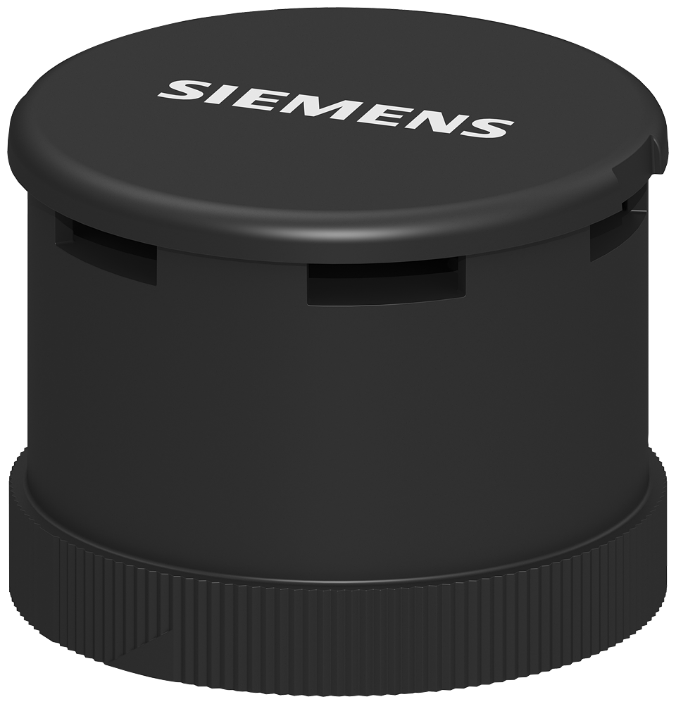 [Imagem SINALIZADOR SONORO PARA COLUNA LUMINOSA 70MM PRETO 24VCA/CC 105DB SIEMENS 8WD44200EA]