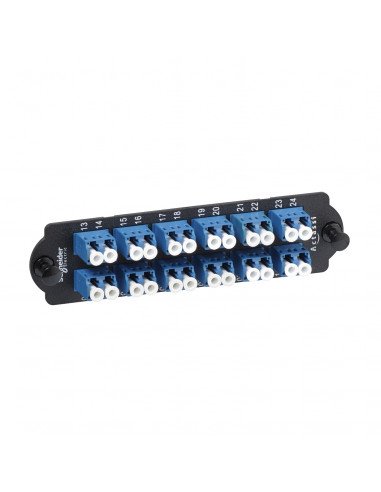 [Imagem do produto MÓDULO COM 12 LC DUPLEX SM PARA DIO HD PANEL ACTFM1UF2LC12PS SCHNEIDER]