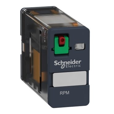 [Imagem do produto RELÉ DE POTÊNCIA 15A 1NAF BOTÃO DE TESTE 24VCA RPM11B7 SCHNEIDER]