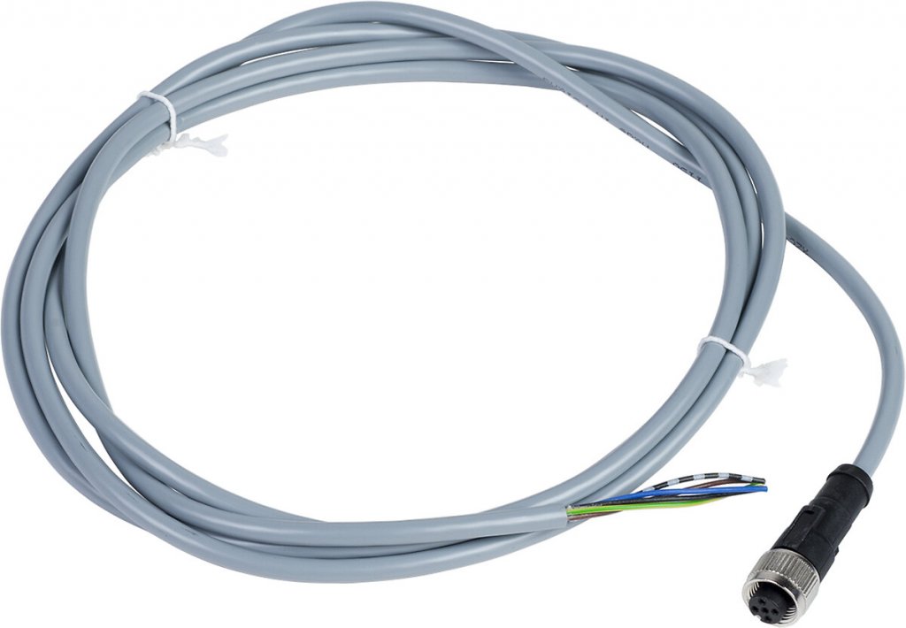 [Imagem CABO PVC 5P C/CONECTOR M12 FM TELEMECANIQUE XZCPV1164L5]