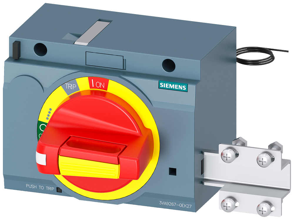 ACIONAMENTO ROTATIVO FRONTAL PARADA DE EMERGÊNCIA COM TRAVAMENTO DA PORTA IEC 3VA92670EK27 SIEMENS