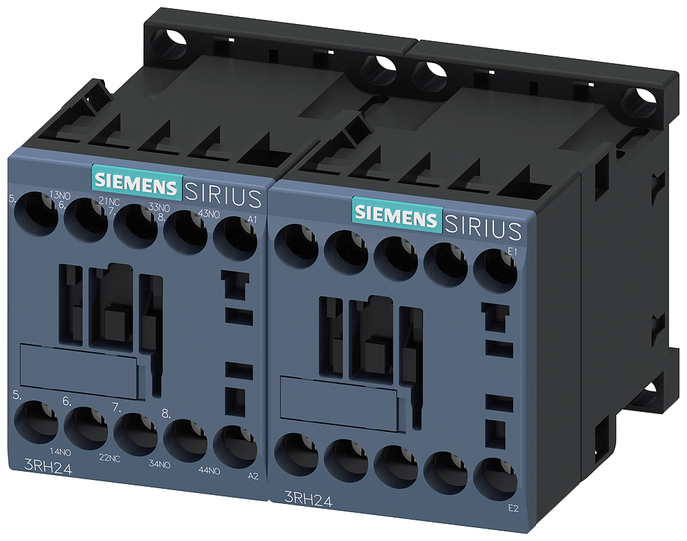 CONTATOR AUXILIAR 3NA+1NF AC 220V/50HZ 240V/60HZ S00 LIGAÇÃO COM PARAFUSO 3RH24311AP60 SIEMENS