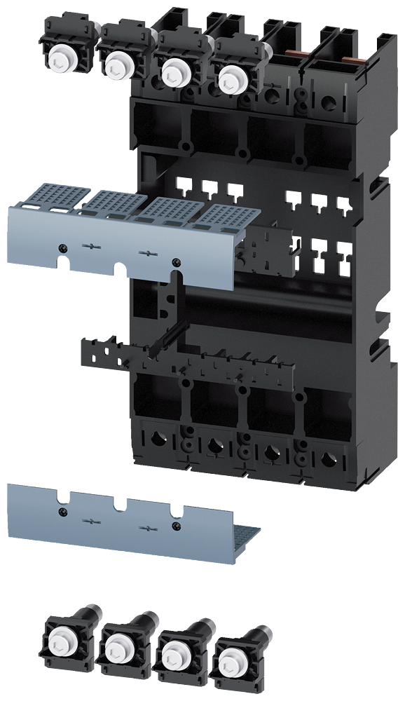 UNIDADE DE CONEXÃO CONJUNTO DE MONTAGEM COMPLETO PARA DISJUNTOR DE 4 POLOS 3 3VA91440KP00 SIEMENS