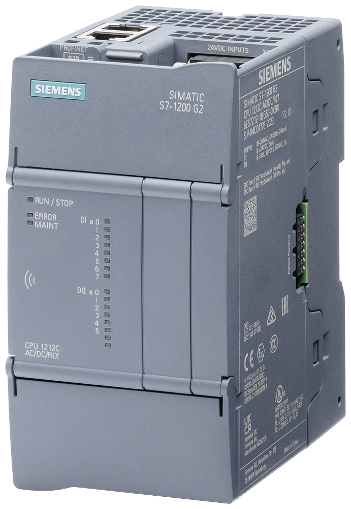 [Imagem S7-1200 G2 CPU 1212C DC/DC/DC 8DI/6DQ 6ES72121AG500XB0 SIEMENS]