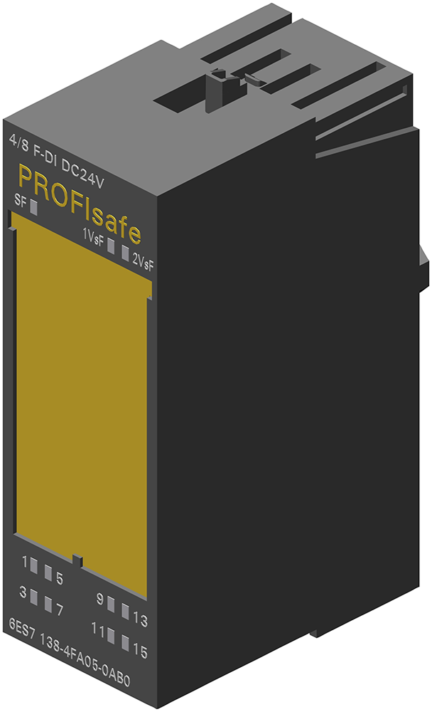 [Imagem do produto SIPLUS ET200S 4/8 F-DI PROFISAFE 6AG11384FA052AB0 SIEMENS]