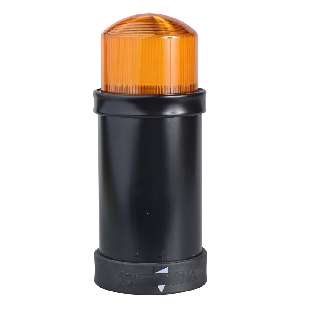 [Imagem do produto MÓDULO LUMINOSO TIPO FAROL Ø70MM PARA XVB COM TUBO DE DESCARGA INTERMITENTE 5 JOULE LARANJA 24VCA/CC XVBC6B5 SCHNEIDER]