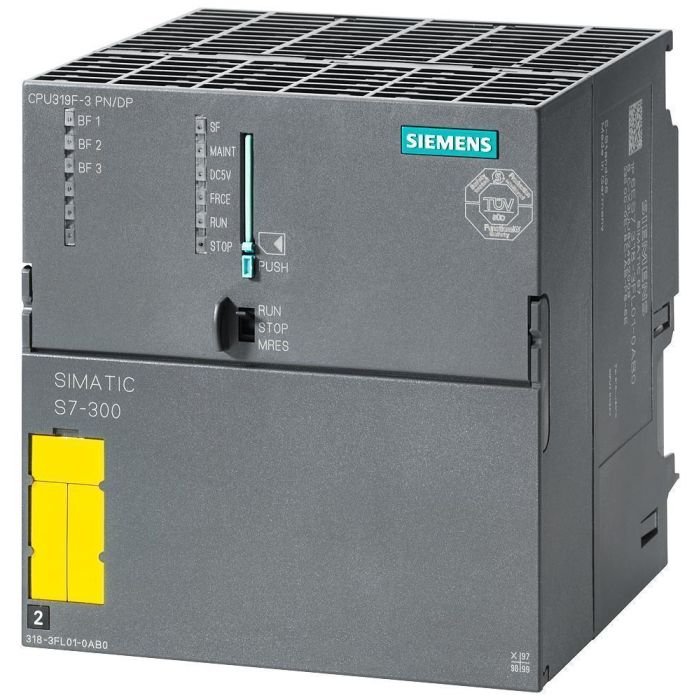 [Imagem CPU COMPACTA 319F-3 PN/DP 2.5 MB MEMÓRIA TRABALHO SIMATIC S7-300 6ES73183FL010AB0 SIEMENS]
