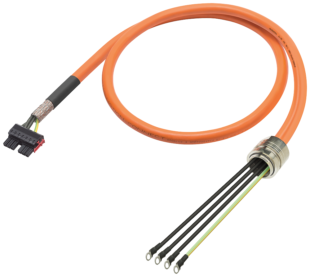 [Imagem CABO DE POTÊNCIA 7M COM CONECTORES 4X10 6FX80025CP451AH0 SIEMENS]