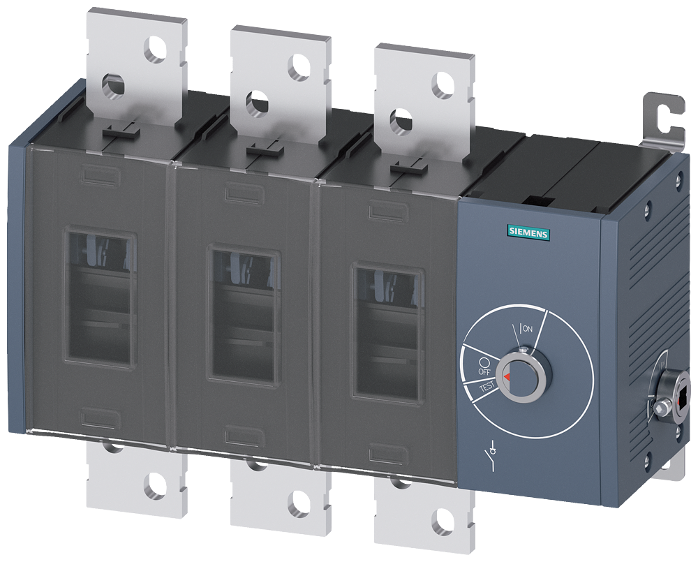 SECCIONADOR DE CORTE EM CARGA 2000A TAM. 5 DE 3 POLOS ACIONAMENTO LATERAL D 3KD56340RE400 SIEMENS