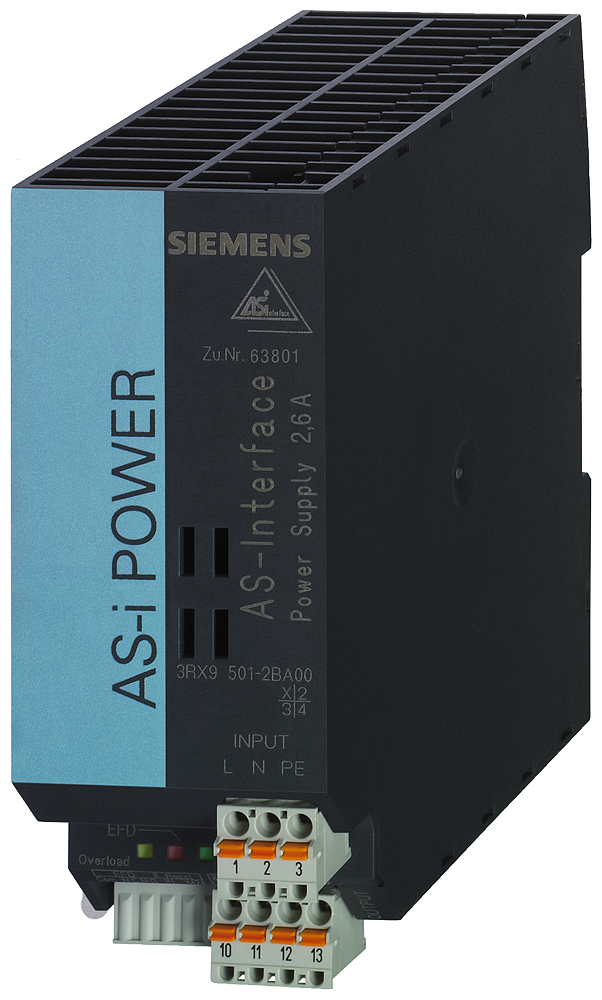 INTERFACE AS POWER 2.6A MÁX. 100W CA120V/230V IP20 ELEMENTO DE REDE DA INT 3RX95012BA00 SIEMENS