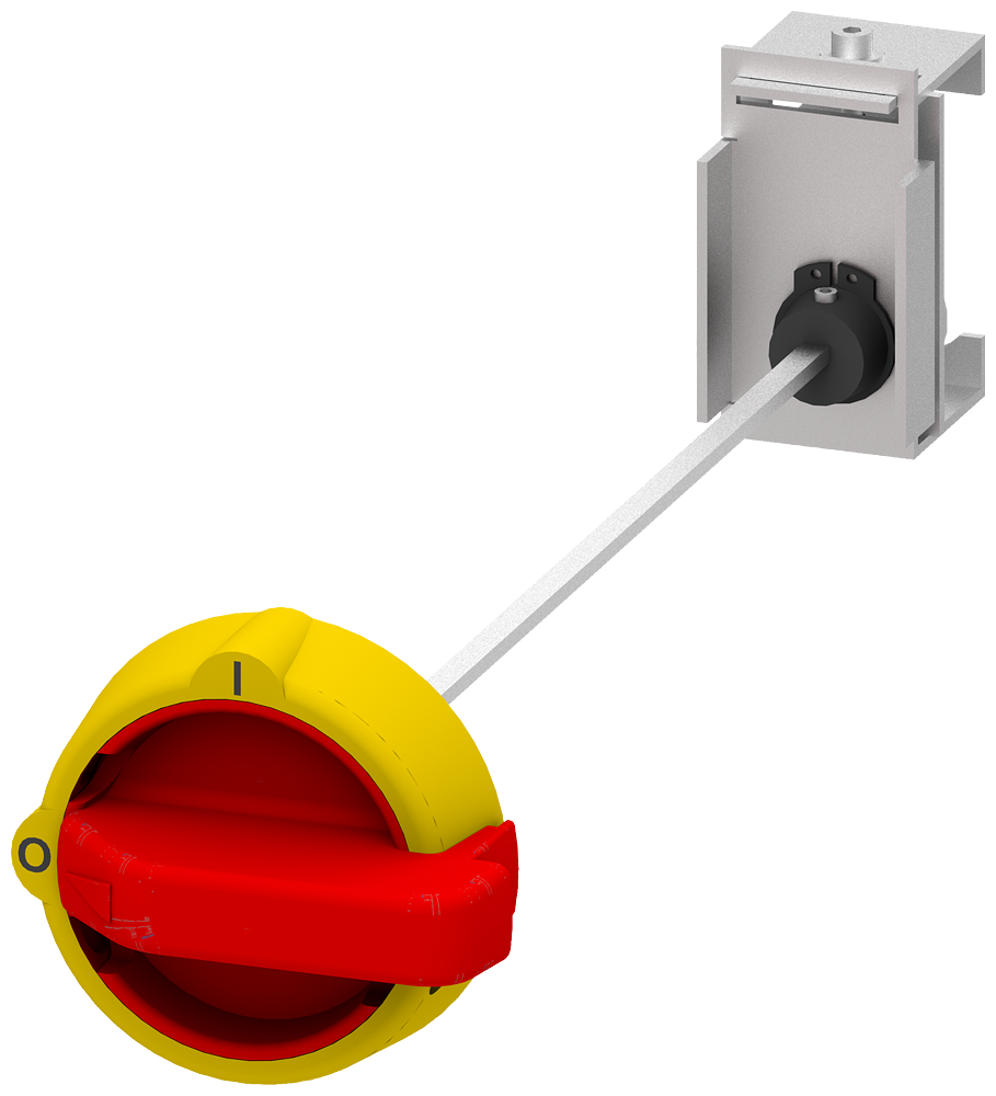 [Imagem ACIONAMENTO ROTATIVO COMPLETO VERMELHO PARA 5SY, 5SP4, 5SL, 5TL1, 5TE2, 5TE8, 5ST3061 SIEMENS]