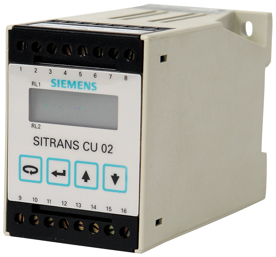 [Imagem do produto UNIDADE DE CONTROLE SITRANS CU02: CONTROLADOR DE ALARME DE PONTO DE AJUSTE, PARA USO COM AS100 ACO 7MH75624AA SIEMENS]