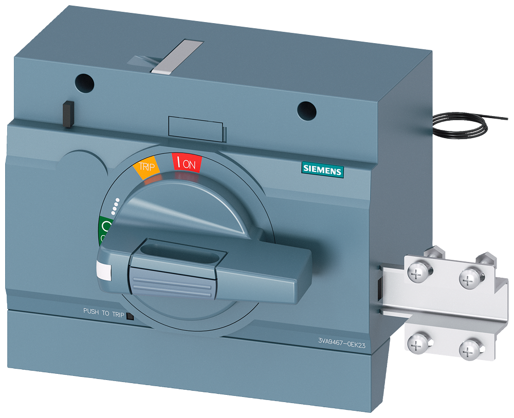 [Imagem ACIONAMENTO ROTATIVO FRONTAL PADRÃO COM TRAVAMENTO DA PORTA IEC IP30/40 3VA94670EK23 SIEMENS]